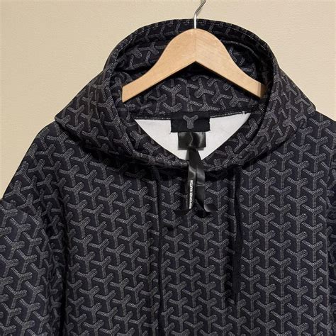 goyard hoodie ebay|Christopher Wanton Goyard Style Pattern Hoodie Large .